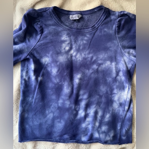 2/$20 ✨Universal Thread Tie-Dye Puff Sleeve Sweatshirt Blue Size S - Picture 6 of 10